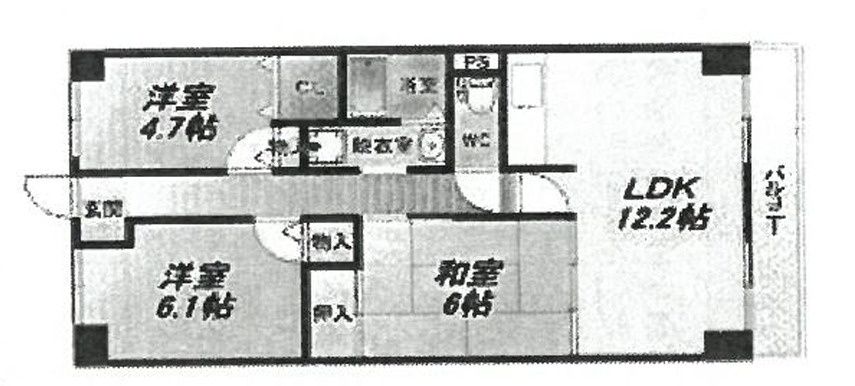 モンテ21の間取り
