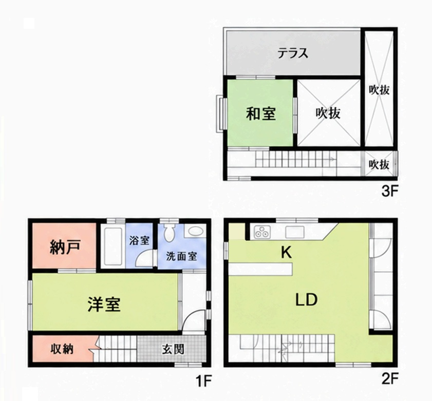 豊島区千早1丁目　中古戸建の間取り|間取り図

現地ご見学希望・資料請求などお気軽にお問い合わせ下さい！
03-5990-5201