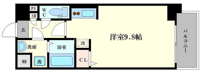 エグゼ大阪ドームⅡの間取り