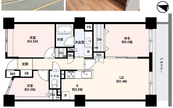サンフィール大宮宮原の間取り|【3LDK：66.19㎡】16階最上階住戸で眺望・通風陽当たり良好！◆3路線3駅利用可能◆2026年9月新規リノベ完了で新生活を快適に始められる！駐車場・バイク置き場・駐輪場完備で交通手段も選ばず快適