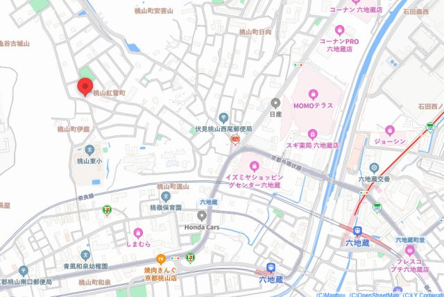 桃山紅雪町　貸家