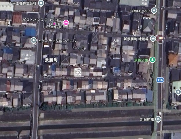 伏見区景勝町　新築戸建用土地の地図