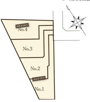 ◎藤沢市辻堂東海岸2丁目　新築戸建の区画図|区画図◇