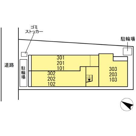 ラリュール小豆沢の区画図