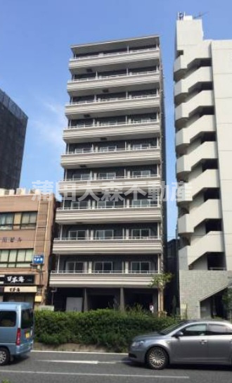 リヴシティ大森町の外観|2016年7月築　RC鉄筋コンクリート造地上10階建て総戸数36戸
東京都大田区大森中1丁目　京急本線大森町駅徒歩3分、梅屋敷駅徒歩8分