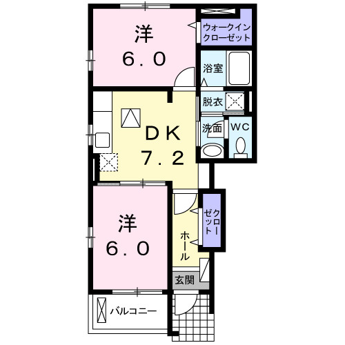 【間取り】 | オーブ・ココ　Ⅲ