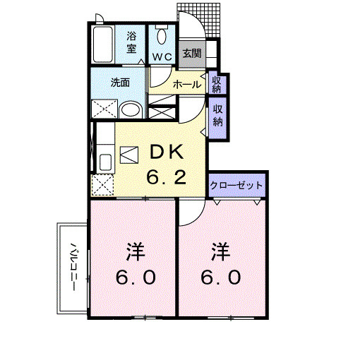 【間取り】 | グレイススクエア　Ｓ
