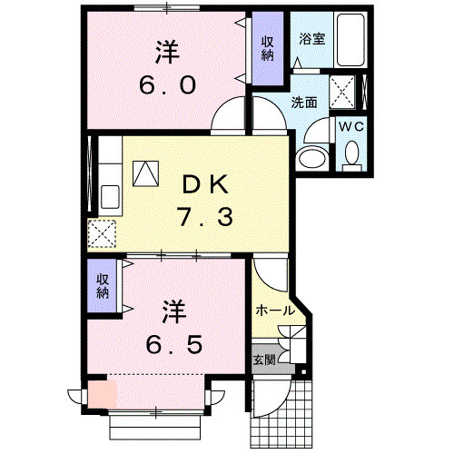 【間取り】 | エクセレンテ北原　Ａ
