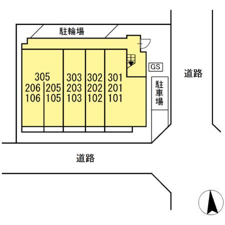 Park AvenueⅡの区画図