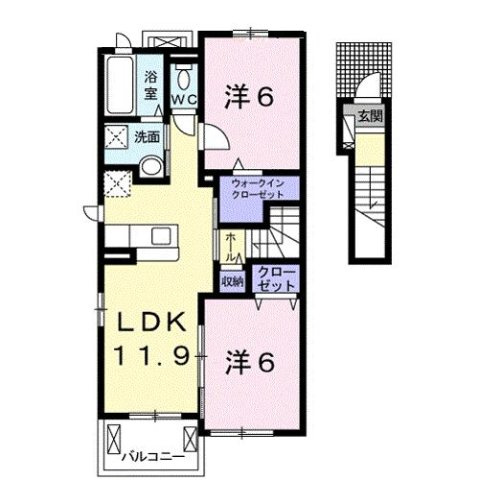 【間取り】 | ソラティオ・ファウスト　Ⅱ
