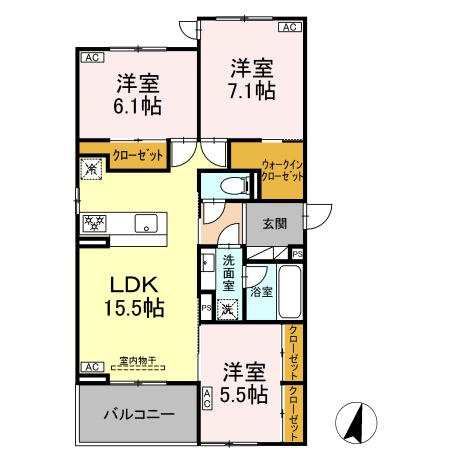 【間取り】 | D-avance井田　A棟