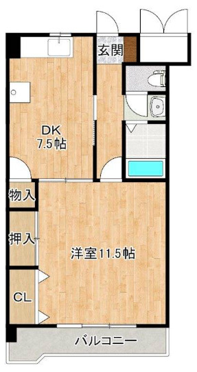 リバーサイド東櫛原【キャッシュバック対象物件】の間取り