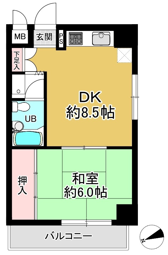 ダイアパレス浅草の間取り