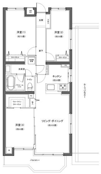 【間取り】 | ヒルズ上大岡ガーデニア