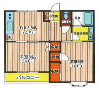 【間取り】 | エミネンス国立