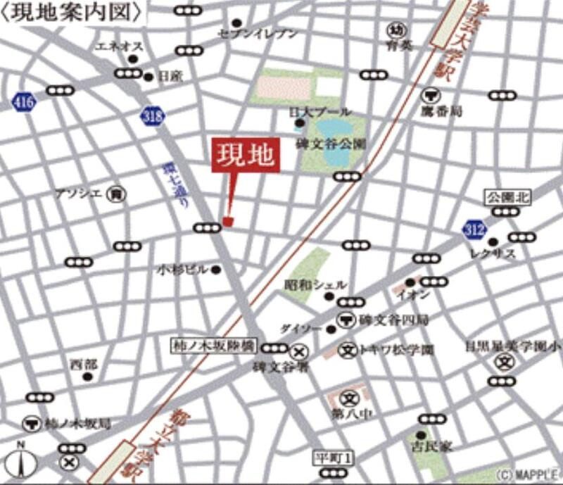 イプセ碑文谷の地図