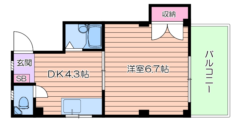 スカイハイツの間取り