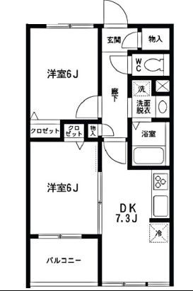 クレールコート芦花公園の間取り|間取りです。