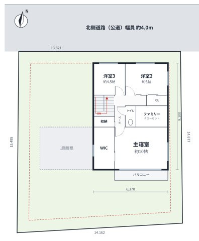 千種区鹿子殿土地の参考プラン|間取り等のご要望はご相談ください