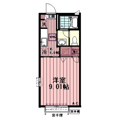 西東京市向台1丁目アパート2の間取り