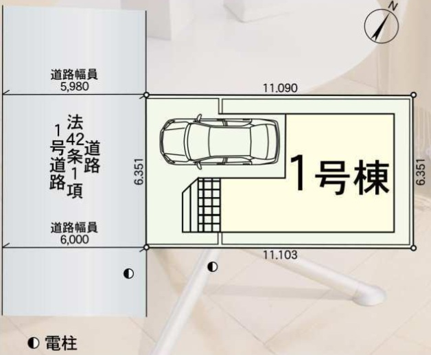 市川市日之出第１の区画図