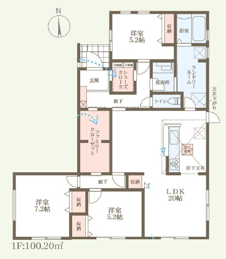 ●奈良市六条　第4期　新築一戸建ての間取り|1号地