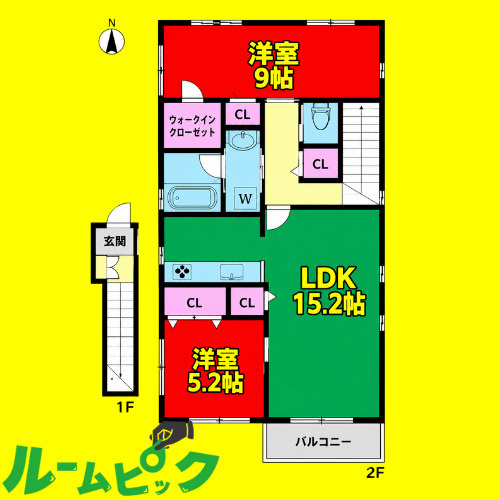ローレン南荒子　名古屋市賃貸　仲介手数料無料の間取り