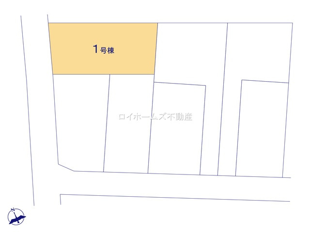 【区画図】 | 岩倉市曽野町居屋敷25-1『仲介料無料』新築戸建て | 1号棟