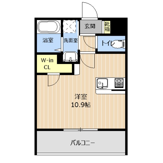 熊本市中央区本荘５丁目の賃貸マンションの間取り