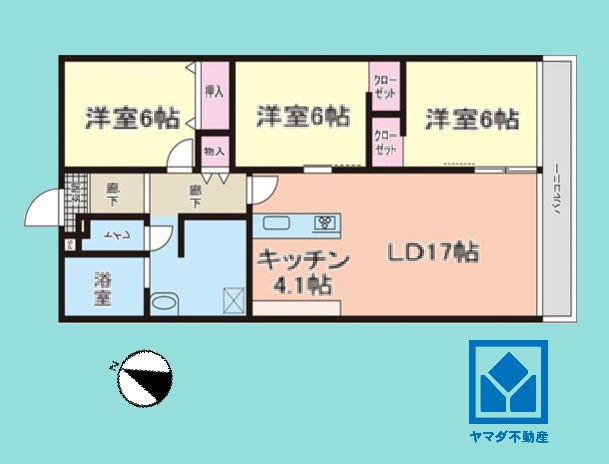 シーアイマンション甲陽園の間取り
