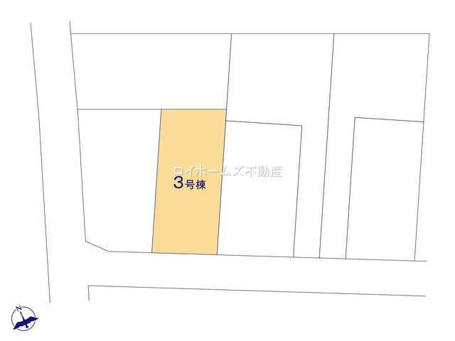 【区画図】 | 岩倉市曽野町居屋敷25-1『仲介料無料』新築戸建て | 3号棟
