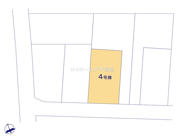 【区画図】 | 岩倉市曽野町居屋敷25-1『仲介料無料』新築戸建て | 4号棟