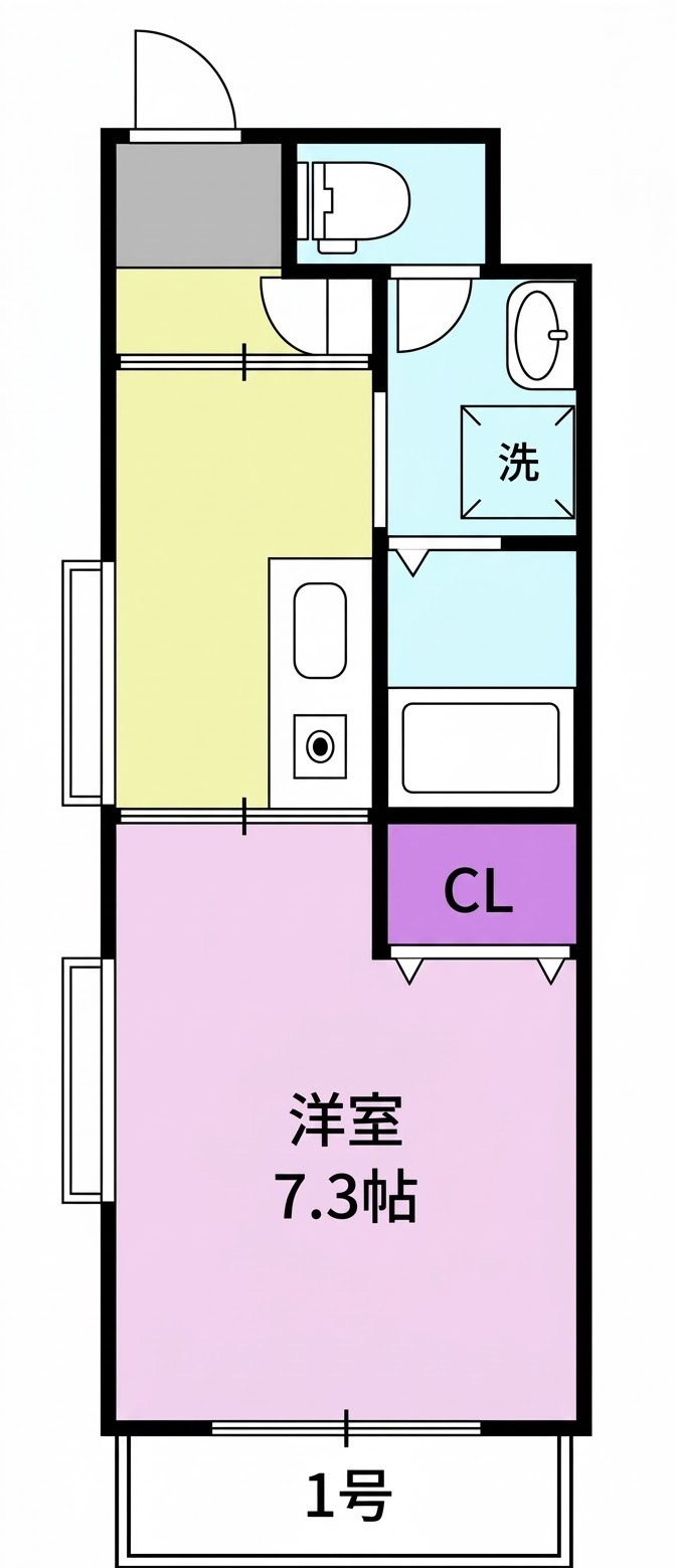 アルファルファ+A棟の間取り|※現況優先です