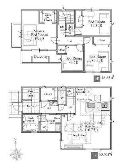 【参考プラン】 | 練馬区豊玉南２丁目　売地 | 【建物参考プラン】4LDK・建物面積99.36ｍ2
