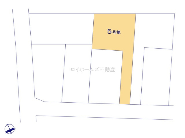 【区画図】 | 岩倉市曽野町居屋敷25-1『仲介料無料』新築戸建て | 5号棟