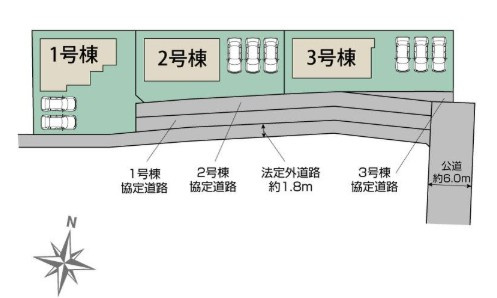 【区画図】 | blooming garden鴻巣市滝馬室　新築住宅