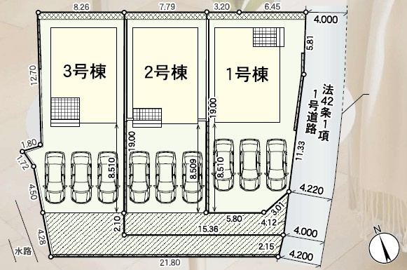 【区画図】 | 富士宮市小泉第30　新築戸建て　3号棟