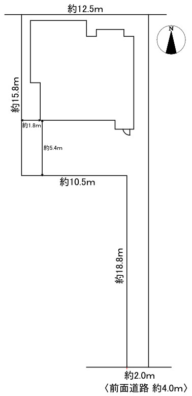 安城市堀内町形谷戸建の区画図