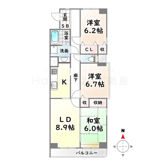 【間取り】 | モナティス野並【名古屋市賃貸・RC造】