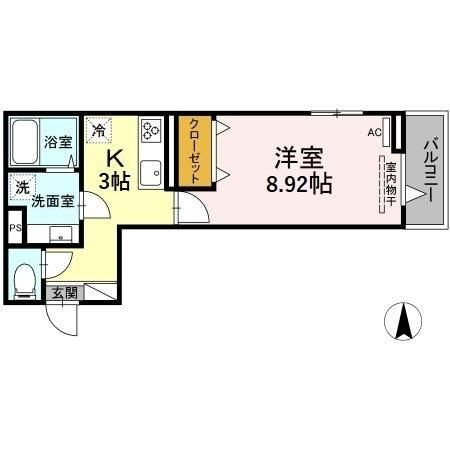 エクセリア南花畑Ⅰの間取り