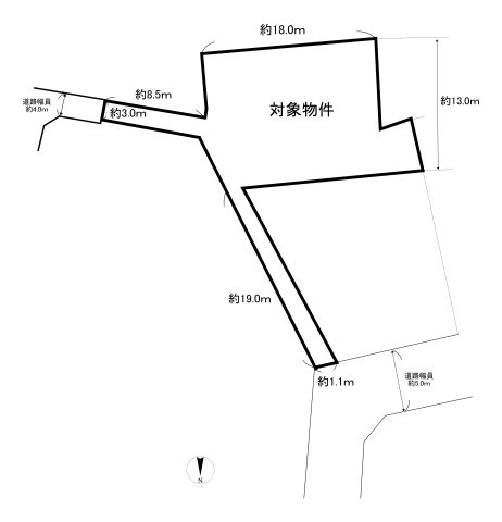 緑ヶ丘一丁目13番36号（A-26）の土地図
