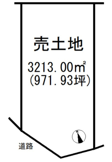 姫路市夢前町寺の売地の土地図
