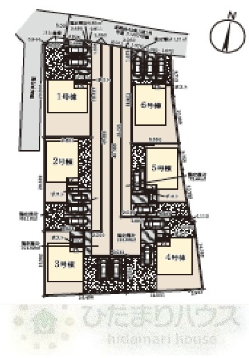 野田市谷津3期　新築戸建　3号棟の区画図|全6棟・駐車場2～3台（車種により異なる場合がございます。）