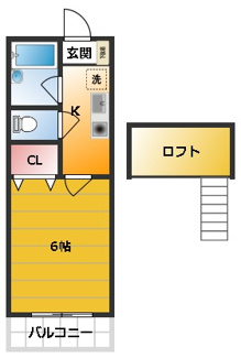 【間取り】 | グローリーハイツⅠ