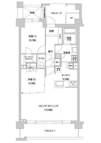 文京グリーンコートテラスの間取り