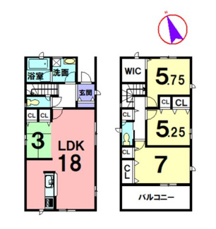 【間取り】 | 加東市藤田第4　2号棟