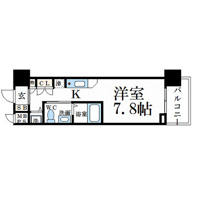【間取り】 | エスリード御堂筋梅田