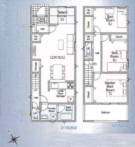 加東市藤田　第4期　新築一戸建ての間取り|1号地