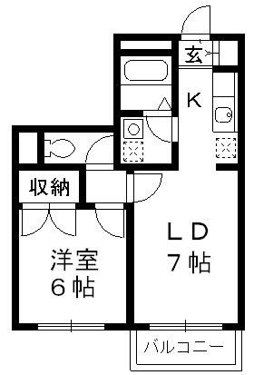 杉並区高円寺南３丁目の賃貸マンションの間取り