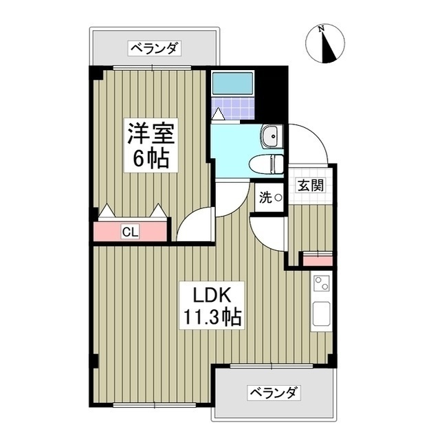 リバーサイドツルミの間取り